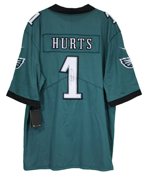 Jalen Hurts Autographed Philadelphia (Green #1) Custom Jersey – JSA