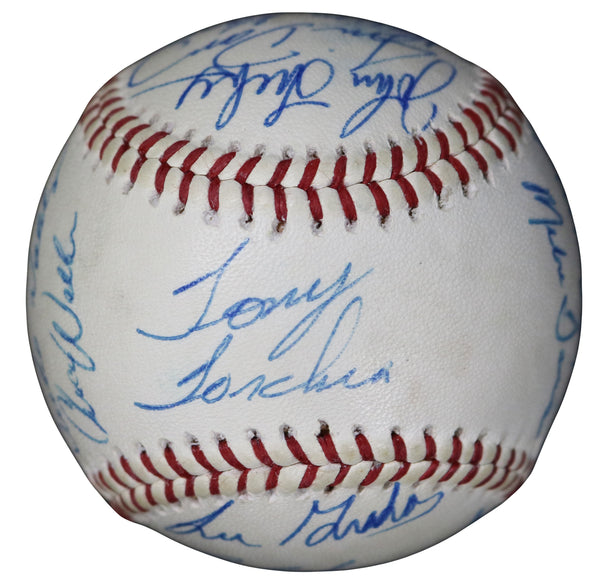 1975 Pawtucket Red Sox Team-Signed Baseball 18 Sigs. Incl. Tony