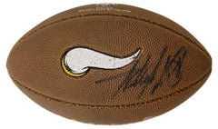 Adrian Peterson, Chad Greenway, Erin Henderson Minnesota Vikings Signed Autographed Mini Logo Football