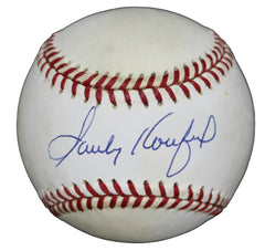 Sandy Koufax Los Angeles Dodgers Signed Autographed Official Ball National League Baseball with Display Holder