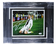 Cristiano Ronaldo Juventus Signed Autographed 8" x 10" Framed Photo Five Star Grading COA