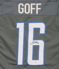 Jared Goff Detroit Lions Signed Autographed Gray #16 Custom Jersey PAAS COA