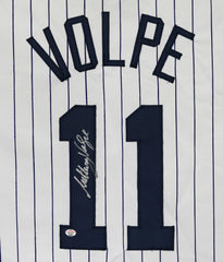 Anthony Volpe New York Yankees Signed Autographed White Pinstripe #11 Custom Jersey PAAS COA