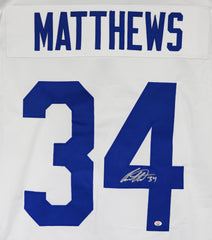 Auston Matthews Toronto Maple Leafs Signed Autographed White #34 Custom Jersey PAAS COA