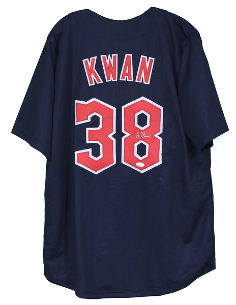 Steven Kwan Cleveland Indians Signed Autographed Blue Custom Jersey –