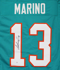 Dan Marino Miami Dolphins Signed Autographed Aqua #13 Custom Jersey PAAS COA