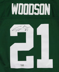 Charles Woodson Green Bay Packers Signed Autographed Green #21 Jersey Fanatics Certification