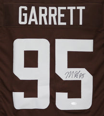 Myles Garrett Cleveland Browns Signed Autographed Brown #95 Custom Jersey JSA COA