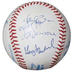 Baltimore Orioles and ESPN Broadcasters Autographed Signed Rawlings Official Ball American League Baseball - Peter Gammons Jon Miller