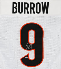 Joe Burrow Cincinnati Bengals Signed Autographed White #9 Custom Jersey PAAS COA