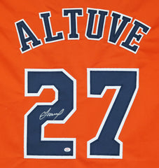 Jose Altuve Houston Astros Signed Autographed Orange #27 Custom Jersey PAAS COA
