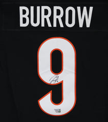 Joe Burrow Cincinnati Bengals Signed Autographed Black #9 Nike Elite Authentic Jersey Fanatics Certification