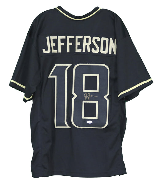 Justin Jefferson Autographed Minnesota (White #18) Custom Jersey - Bec –  Palm Beach Autographs LLC