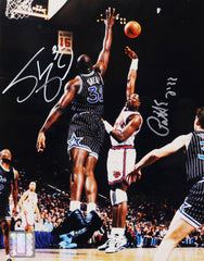 Shaquille O'Neal Orlando Magic and Patrick Ewing New York Knicks Signed Autographed 8" x 10" Photo