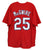 Mark McGwire St. Louis Cardinals Signed Autographed Red #25 Custom Jersey JSA Witnessed COA