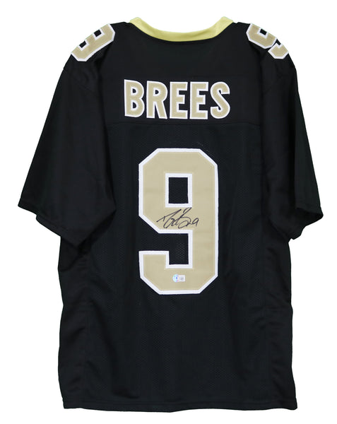 Drew Brees Autographed & Framed White Saints Jersey Auto Beckett COA