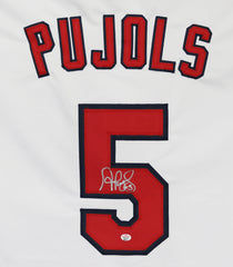 Albert Pujols St. Louis Cardinals Signed Autographed White #5 Custom Jersey PAAS COA