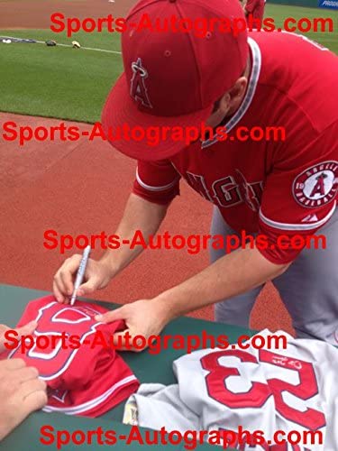 David Freese Los Angeles Angels Signed Autographed Red #6 Jersey JSA –