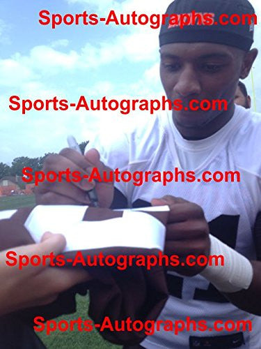 Justin Gilbert Autographed Football - Logo w COA