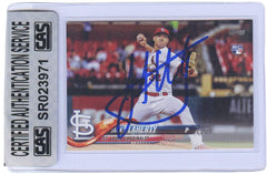 Jack Flaherty St. Louis Cardinals Signed Autographed 2018 Topps #93 Rookie Baseball Card CAS Certified