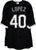 Reynaldo Lopez Chicago White Sox Signed Autographed Black #40 Jersey JSA COA