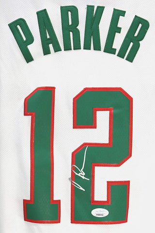 Jabari Parker Milwaukee Bucks Signed Autographed White #12 Jersey JSA COA