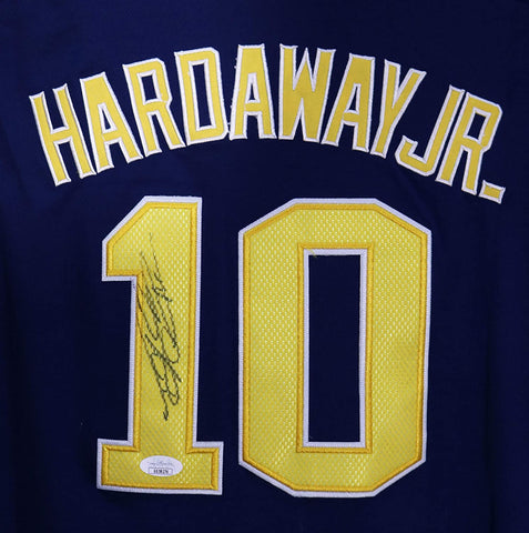 Tim Hardaway Jr. Michigan Wolverines Signed Autographed Blue #10 Jersey JSA COA