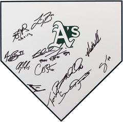 Oakland Athletics 2019 Team Signed Autographed Baseball Home Plate -12 Autographs