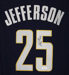Al Jefferson Indiana Pacers Signed Autographed Blue #25 Jersey JSA COA