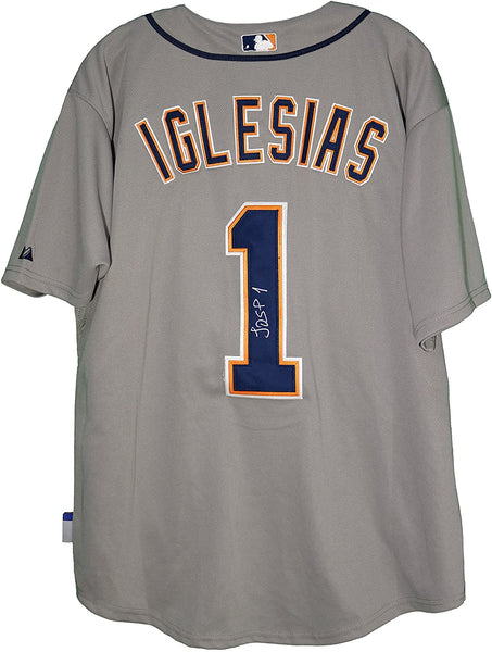 Jose Iglesias Detroit Tigers Signed Autographed Gray #1 Jersey JSA COA –