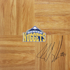 JJ Hickson Denver Nuggets Signed Autographed Basketball Floorboard