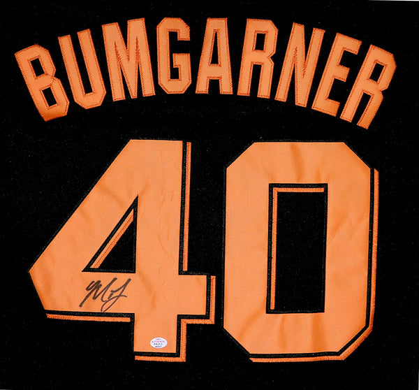GCF Auction: Bumgarner & Metallica Autographed #40 Giants Black Jersey