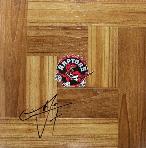 Landry Fields Toronto Raptors Signed Autographed Basketball Floorboard