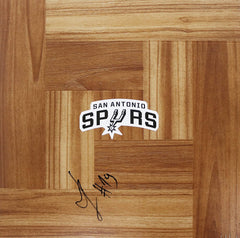 Luka Samanic San Antonio Spurs Signed Autographed Basketball Floorboard
