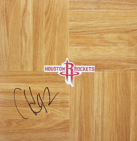 Chuck Hayes Houston Rockets Signed Autographed Basketball Floorboard