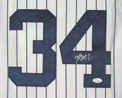 Brian McCann New York Yankees Signed Autographed White Pinstripe #34 Jersey JSA COA