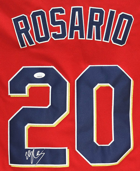 Eddie Rosario Minnesota Twins Signed Autographed Red #20 Jersey