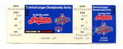 1995 American League Championship Series Game A Ticket Cleveland Indians vs. Seattle Mariners