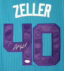 Cody Zeller Charlotte Hornets Signed Autographed Teal #40 Jersey JSA COA