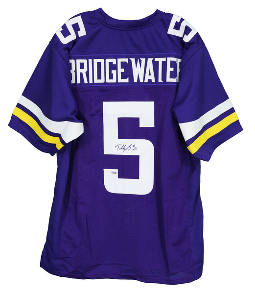 Teddy Bridgewater Minnesota Vikings Signed Autographed Custom Jersey –