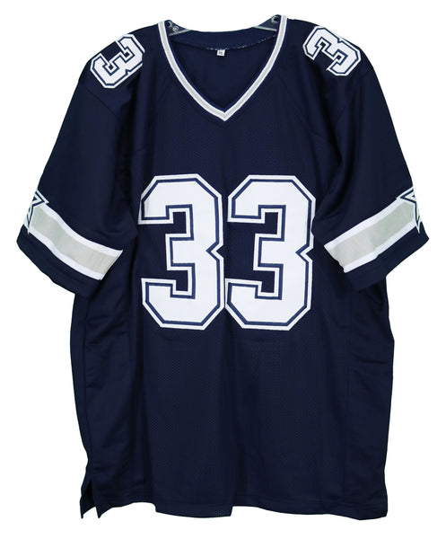 Tony Dorsett Autographed Dallas Cowboys (Blue #33) Custom Jersey - JSA