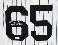 Phil Hughes New York Yankees Signed Autographed White Pinstripe #65 Jersey JSA COA