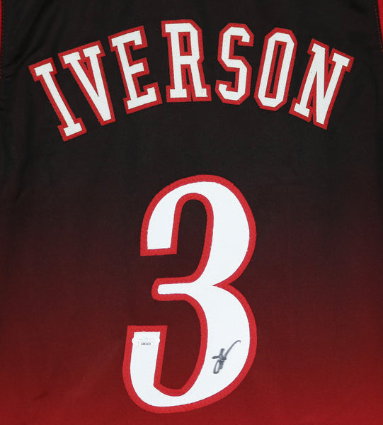 Allen Iverson Signed Philadelphia 76ers Jersey with The Answer & HO –  More Than Sports