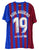 Sergio Kun Aguero Signed Autographed Barcelona #19 Blue Red Jersey Beckett COA
