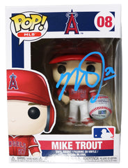 Mike Trout Los Angeles Angels Signed Autographed MLB FUNKO POP #08 Vinyl Figure Global COA