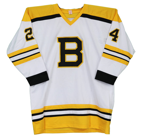  Terry O'Reilly Boston Bruins Signed Autographed White #24  Custom Jersey JSA Witnessed COA : פריטי אספנות ואמנות