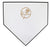 New York Yankees Engraved Round Logo White Wooden Baseball Home Plate 11-1/2" x 11-1/2"
