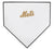 New York Mets Engraved Mets Logo White Wooden Baseball Home Plate 11-1/2" x 11-1/2"