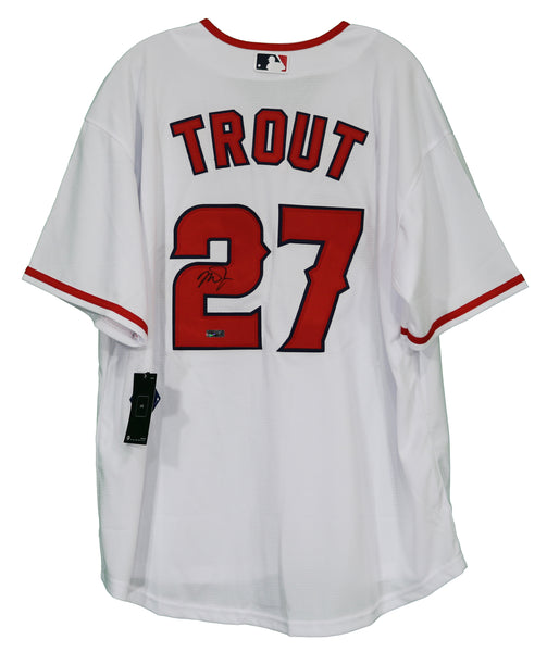 Mike Trout Los Angeles Angels Signed Autographed Red #27 Jersey COA at  's Sports Collectibles Store