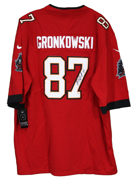 Rob Gronkowski Tampa Bay Buccaneers Signed Autographed Red #87